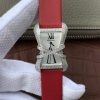 Cartier High Jewelry Watches WJ306014 White Dial Red Fabric Strap