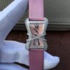 Cartier High Jewelry Watches WJ306014 Pink Dial Pink Fabric Strap