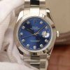 Rolex DateJust 41mm 126300 Noob Blue Dial Diamonds Markers SS Oyster Bracelet A3235