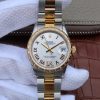 Rolex DateJust 31mm Diamonds Bezel Roman Markers White Dial Bracelet A2235