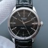 Rolex MK Cellini Time 50509 SS Black Dial Leather Strap A3165