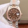 Rolex DateJust 41mm 126331 RG Wrapped Brown Dial SS/RG SS Bracelet A3235