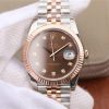 Rolex DateJust 41mm 126331 RG Wrapped Brown Dial Diamonds Markers Bracelet A3235