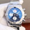 Breitling Avenger II Chronograph 43mm SS GF Blue/White Dial SS Bracelet A7750