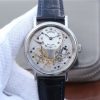 Breguet Tradition 7057BB/11/9W6 SS SF Silver Skeleton Dial Blue Leather Strap A507